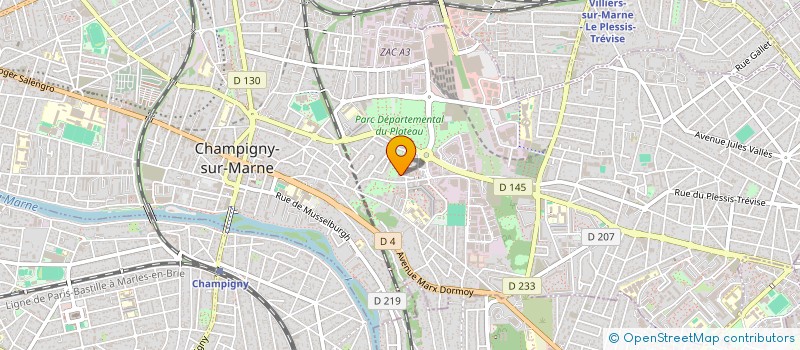 localisation de l'entreprise MADAME ISABELLE PLANCHON à CHAMPIGNY-SUR-MARNE