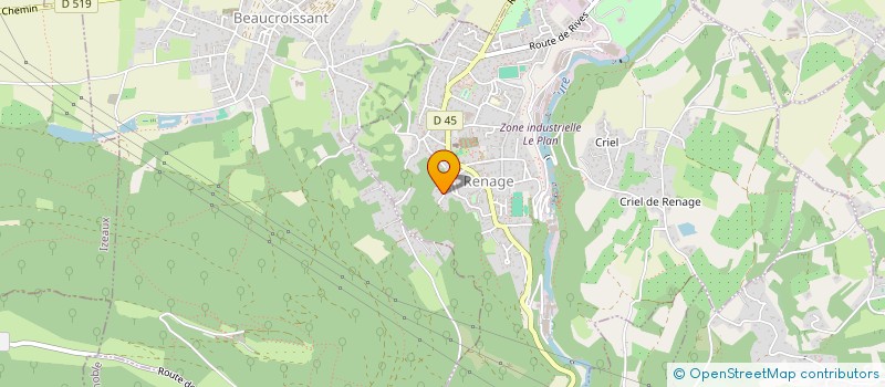 localisation de l'entreprise MADAME ISABELLE PLOTTIER  RENAGE