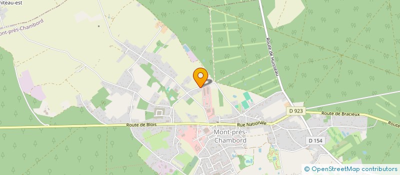 localisation de l'entreprise MADAME ISABELLE POCHET  MONT-PRES-CHAMBORD