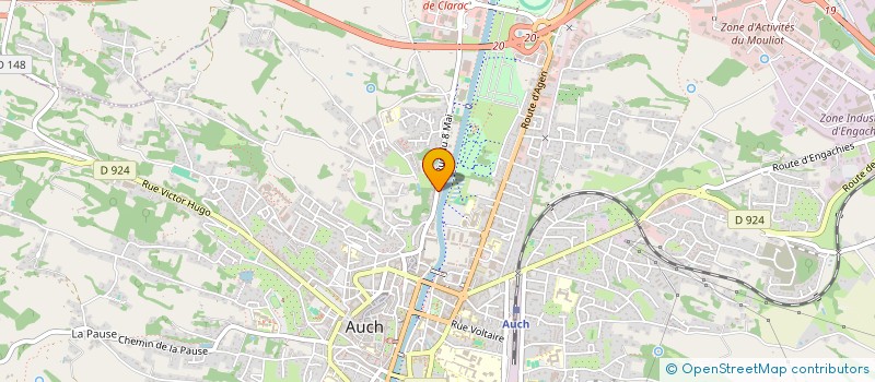 localisation de l'entreprise MADAME ISABELLE POLES  AUCH