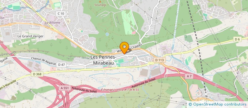 localisation de l'entreprise MADAME ISABELLE PONCELET à LES PENNES-MIRABEAU