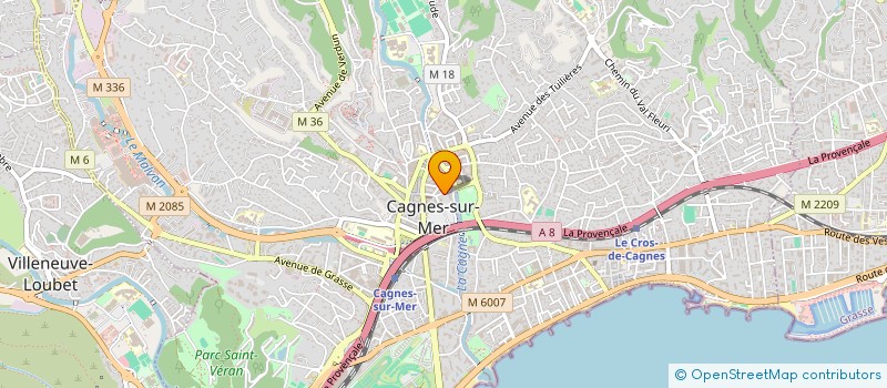 localisation de l'entreprise MADAME ISABELLE PONCHON à CAGNES-SUR-MER