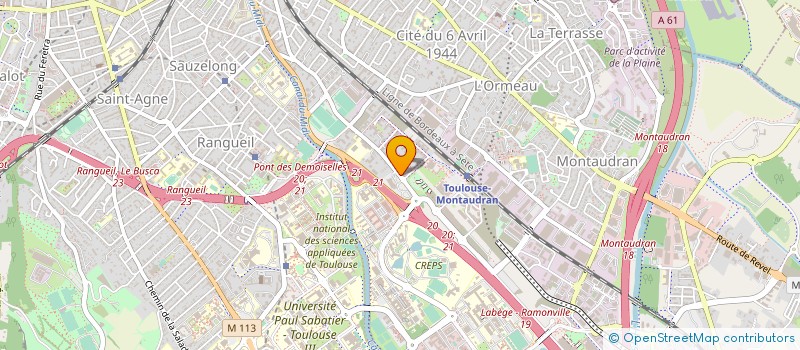 localisation de l'entreprise MADAME ISABELLE PONSOLLE à TOULOUSE