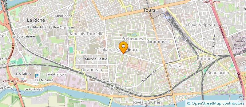 localisation de l'entreprise MADAME ISABELLE PORE  TOURS