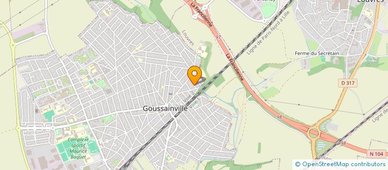 localisation de l'entreprise MADAME ISABELLE PORTEBOEUF  GOUSSAINVILLE