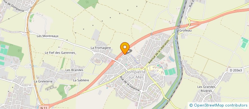 localisation de l'entreprise MADAME ISABELLE PORTIER  DOMPIERRE-SUR-MER