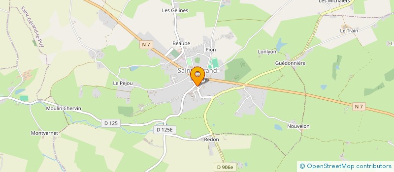 localisation de l'entreprise MADAME ISABELLE POTHIER  SAINT-GERAND-LE-PUY