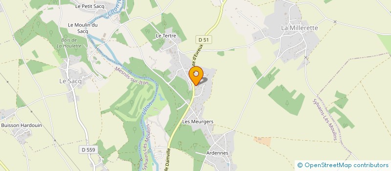 localisation de l'entreprise MADAME ISABELLE POULLE  SYLVAINS-LES-MOULINS