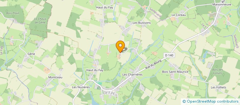 localisation de l'entreprise MADAME ISABELLE POURPRIX  LE FAY