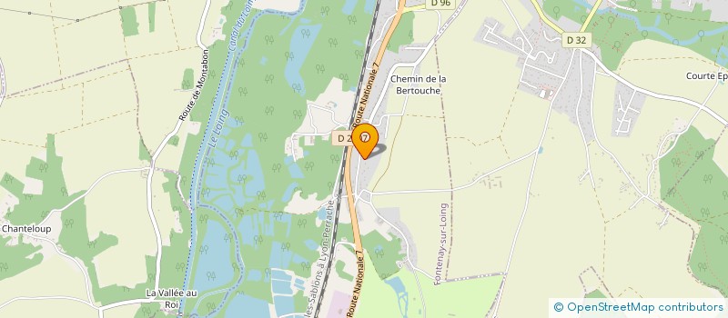 localisation de l'entreprise MADAME ISABELLE POUSSAIN à FONTENAY-SUR-LOING