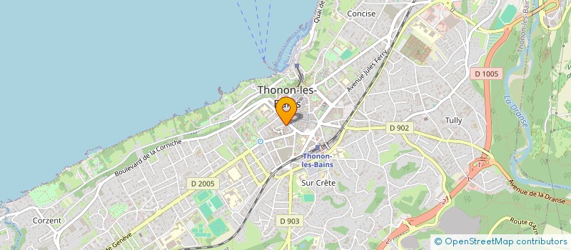 localisation de l'entreprise MADAME ISABELLE POUSSIER à THONON-LES-BAINS
