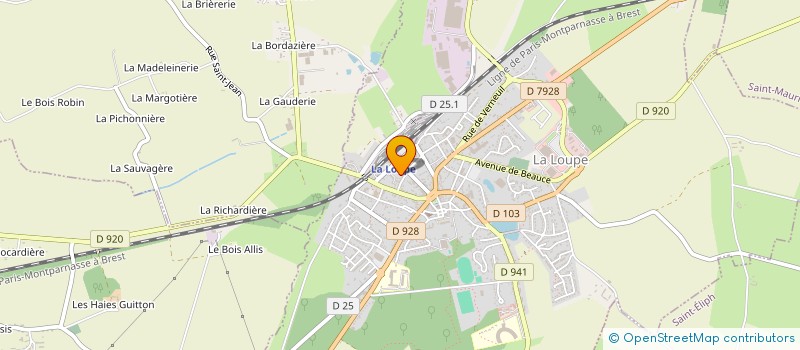 localisation de l'entreprise MADAME ISABELLE POUSSIN à LA LOUPE