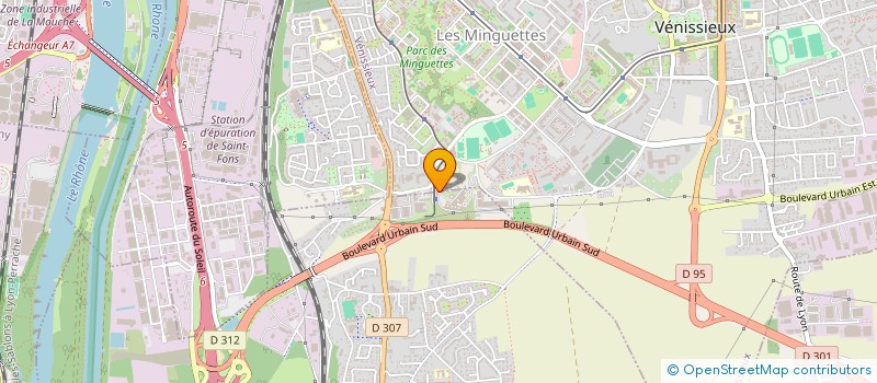 localisation de l'entreprise MADAME ISABELLE POUVREAU  VENISSIEUX