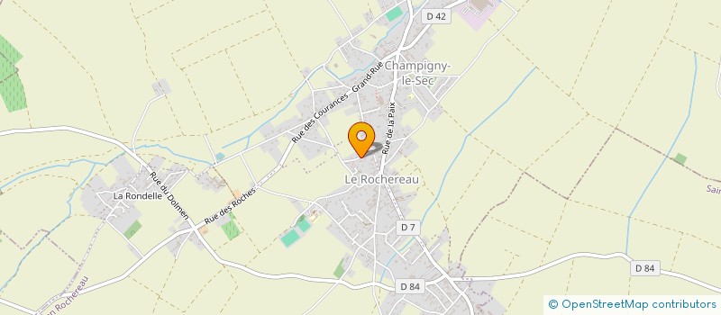 localisation de l'entreprise MADAME ISABELLE POUZET  CHAMPIGNY EN ROCHEREAU