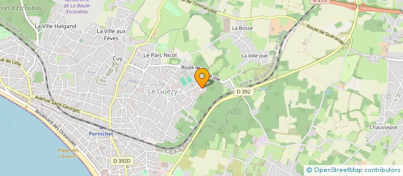 localisation de l'entreprise MADAME ISABELLE PRAT à LA BAULE-ESCOUBLAC