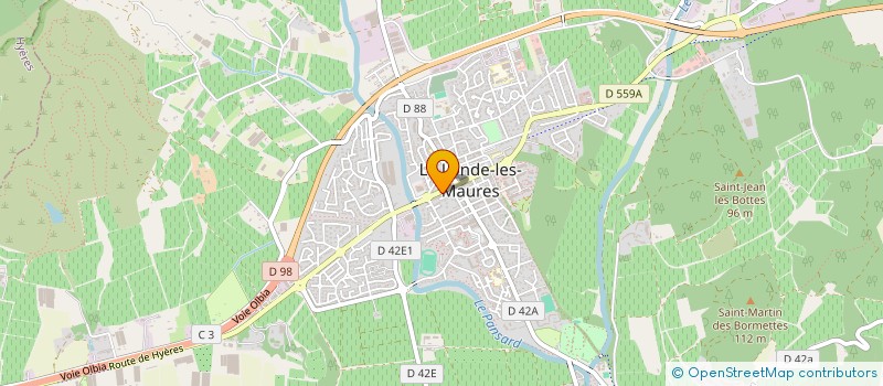 localisation de l'entreprise MADAME ISABELLE PRATS  LA LONDE-LES-MAURES