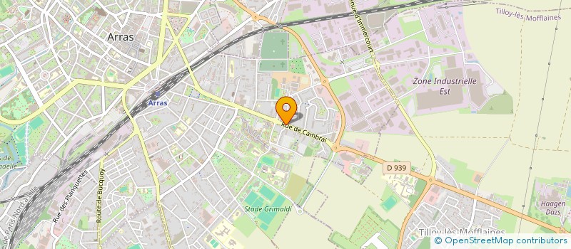localisation de l'entreprise MADAME ISABELLE PUCHOIS à ARRAS