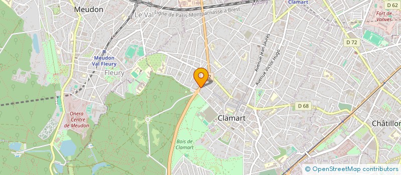 localisation de l'entreprise MADAME ISABELLE PUJOL à CLAMART