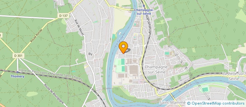 localisation de l'entreprise MADAME ISABELLE PYTHON à CHAMPAGNE-SUR-SEINE