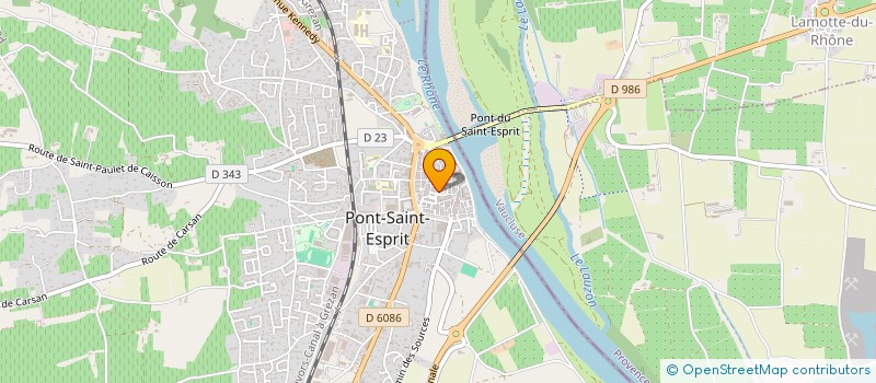 localisation de l'entreprise MADAME ISABELLE QUARLIN  PONT-SAINT-ESPRIT