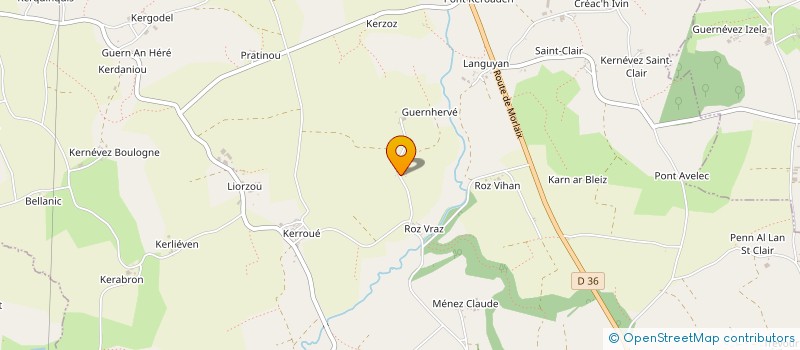 localisation de l'entreprise MADAME ISABELLE QUEMENER  PLONEVEZ-DU-FAOU