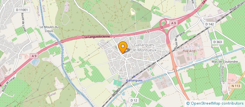 localisation de l'entreprise MADAME ISABELLE QUILLET  GALLARGUES-LE-MONTUEUX