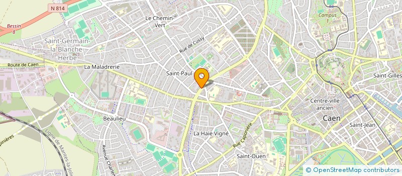localisation de l'entreprise MADAME ISABELLE QUINQUET à CAEN