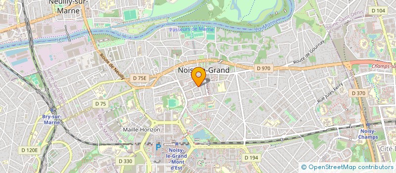 localisation de l'entreprise MADAME ISABELLE QUIQUEREZ  NOISY-LE-GRAND