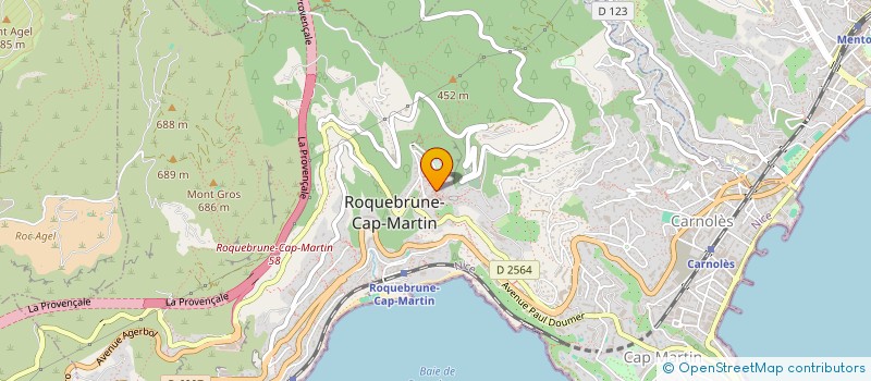 localisation de l'entreprise MADAME ISABELLE RABATTI  ROQUEBRUNE-CAP-MARTIN