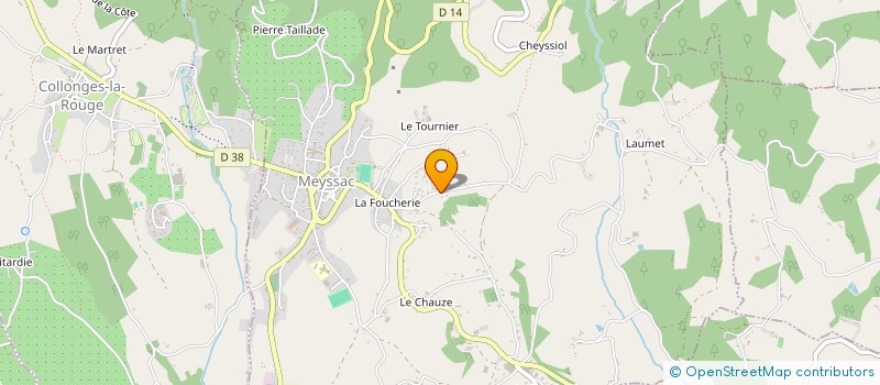 localisation de l'entreprise MADAME ISABELLE RABECHAULT  MEYSSAC