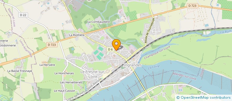 localisation de l'entreprise MADAME ISABELLE RABJEAU  INGRANDES-LE-FRESNE-SUR-LOIRE