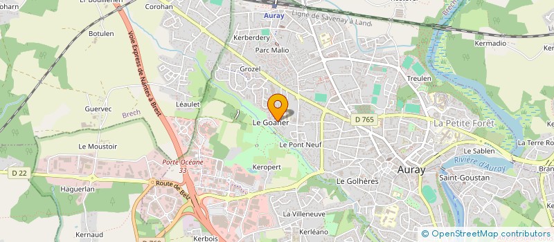 localisation de l'entreprise MADAME ISABELLE RABY à AURAY