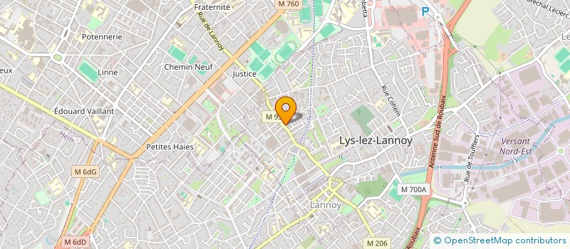 localisation de l'entreprise MADAME ISABELLE RAEVENS  LYS-LEZ-LANNOY