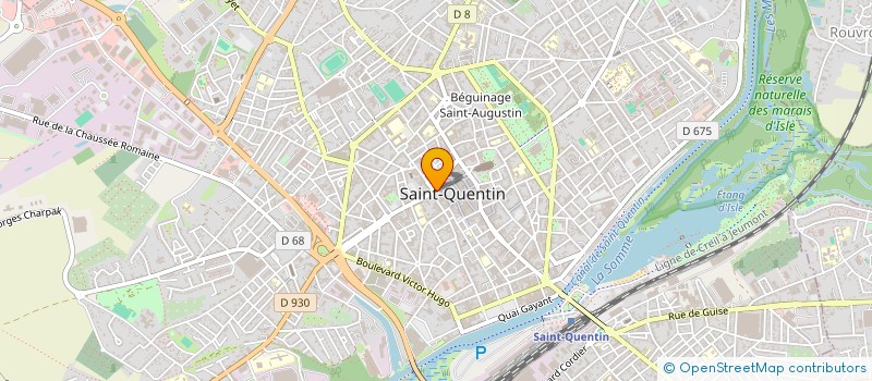 localisation de l'entreprise MADAME ISABELLE RAGUENET à SAINT-QUENTIN