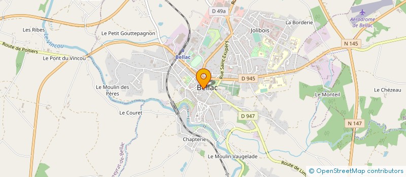 localisation de l'entreprise MADAME ISABELLE RAIRAT  BELLAC