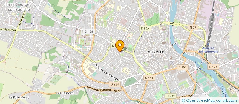 localisation de l'entreprise MADAME ISABELLE RALLIARD à AUXERRE