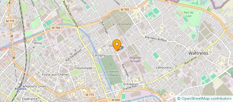 localisation de l'entreprise MADAME ISABELLE RAME à ROUBAIX