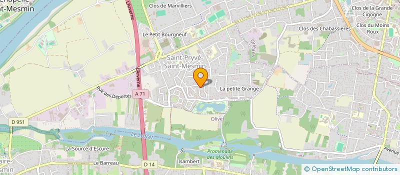 localisation de l'entreprise MADAME ISABELLE RAMIER à SAINT-PRYVE-SAINT-MESMIN