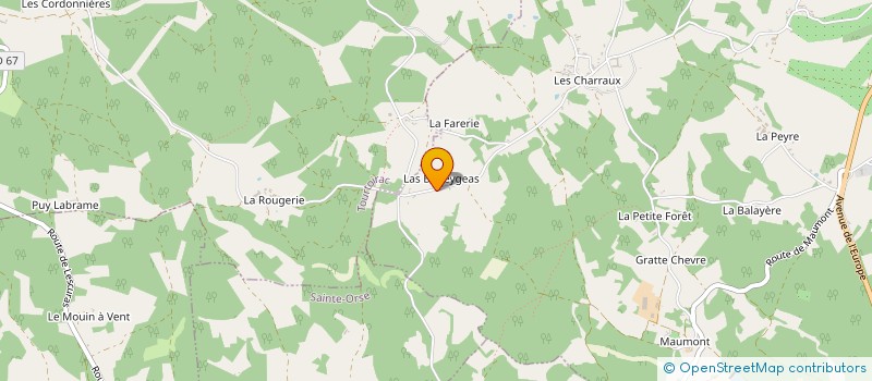 localisation de l'entreprise MADAME ISABELLE RAMONE  HAUTEFORT