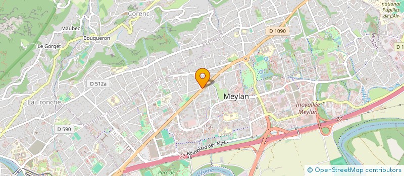 localisation de l'entreprise MADAME ISABELLE RANIERI  MEYLAN