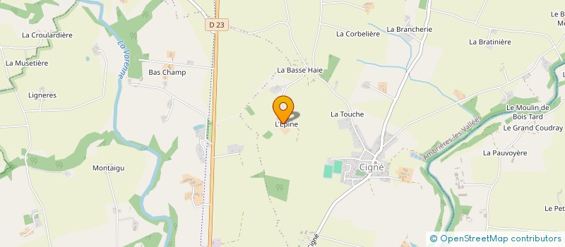 localisation de l'entreprise MADAME ISABELLE RAOUX à AMBRIERES-LES-VALLEES