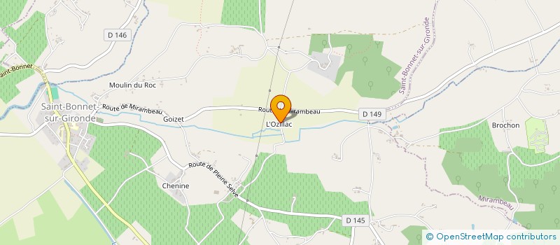 localisation de l'entreprise MADAME ISABELLE RASPAUD  SAINT-BONNET-SUR-GIRONDE