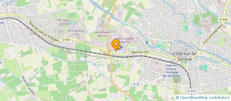 localisation de l'entreprise MADAME ISABELLE RASPUGLI  L'ISLE-SUR-LA-SORGUE