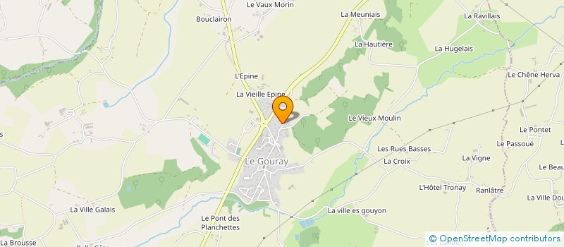 localisation de l'entreprise MADAME ISABELLE RAULLET à LE MENE