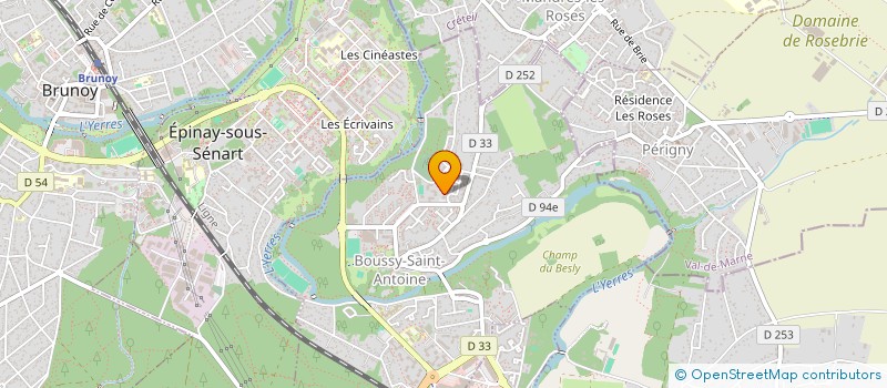 localisation de l'entreprise MADAME ISABELLE RAVIER-LETENDART  BOUSSY-SAINT-ANTOINE