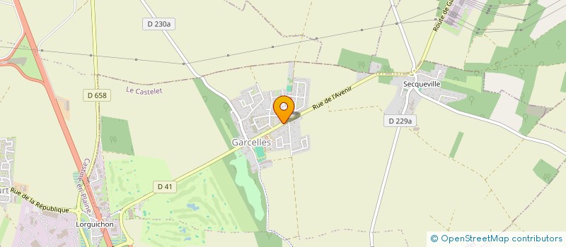 localisation de l'entreprise MADAME ISABELLE RAY-BEQUART  LE CASTELET