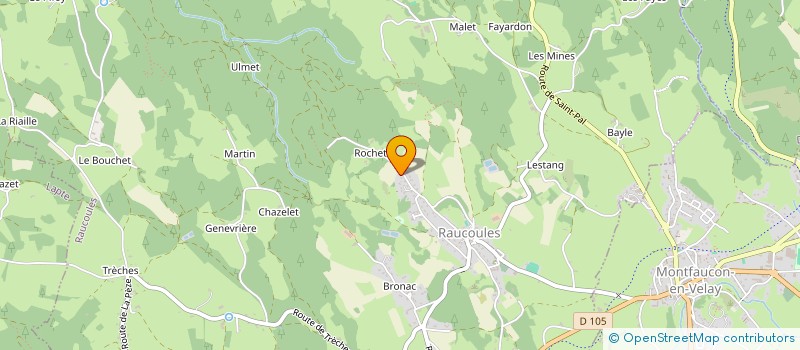 localisation de l'entreprise MADAME ISABELLE RAYNAUD  RAUCOULES