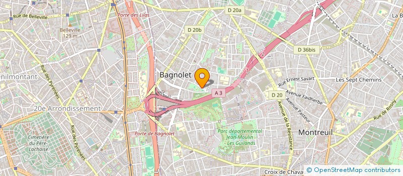 localisation de l'entreprise MADAME ISABELLE REAL à BAGNOLET