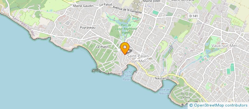 localisation de l'entreprise MADAME ISABELLE RECHER à SAINT-PALAIS-SUR-MER