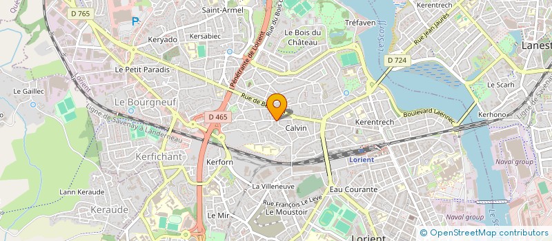 localisation de l'entreprise MADAME ISABELLE REDAUD  LORIENT